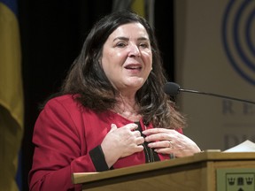Vianne Timmons during her time as University of Regina president, when she made most of her claims of Mi’kmaw ancestry.