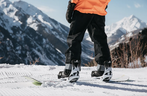 The Burton Step On system makes getting on and off the chairlift quick and easy.