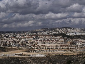FILE - A general view of the West Bank Jewish settlement of Efrat, Monday, Jan. 30, 2023. An Israeli watchdog group says that Prime Minister Benjamin Netanyahu's far-right government has authorized construction bids for over a thousand new homes in Jewish settlements in the occupied West Bank and east Jerusalem.