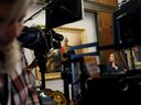 Finance Minister Chrystia Freeland before delivering the budget in Ottawa on March 28. 