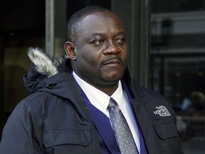 Former Haitian Mayor Jean Morose Viliena departs federal court, Monday, March 20, 2023, in Boston.