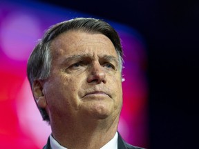 Former Brazilian President Jair Bolsonaro speaks at the Conservative Political Action Conference, CPAC 2023, Saturday, March 4, 2023, at National Harbor in Oxon Hill, Md.