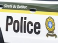 A Surete du Quebec police car is seen in Montreal on July 22, 2020.