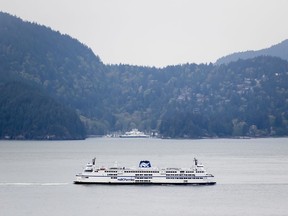 The British Columbia Ferry Commission has set a price cap on ferry fares of 9.2 per cent for each of the next four years. The BC Ferries vessel Queen of Surrey passes Bowen Island while traveling on Howe Sound from Horseshoe Bay to Langdale, B.C., on Friday, April 23, 2021.