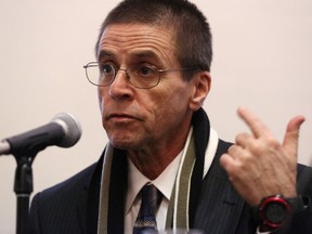Hassan Diab holds a press conference at Amnesty International Canada in Ottawa, Ontario, on January 17, 2018 following his return to Canada. - The 69-year-old Lebanese-Canadian academic and sole defendant Hassan Diab, received a life sentenced on April 21, 2023 in the trial of the bombing of the Rue Copernic synagogue.