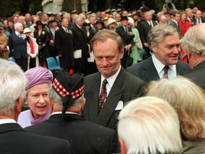 Queen Elizabeth II, Jean Chrétien and Conrad Black