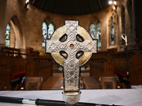 The Cross of Wales, which will be used to lead the King's coronation procession at Westminster Abbey on May 6, will incorporate a relic of the True Cross, a personal gift to the King from Pope Francis.