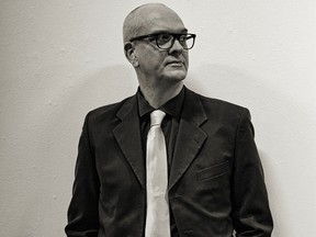 German artist Boris Eldagsen at a Berlin art show where his work The Electrician is on display.