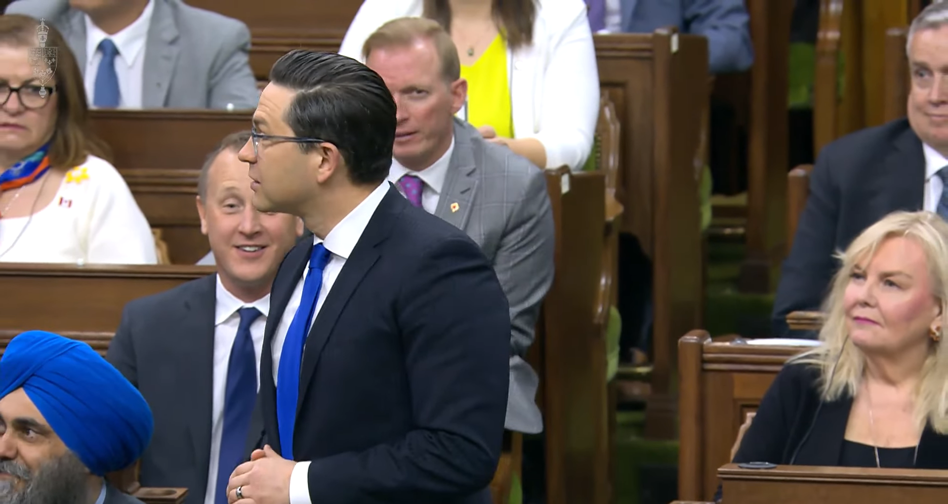 Conservative Leader Pierre Poilievre started singing in the House of Commons on Wednesday, which is apparently forbidden aside from designated singings of the national anthem. The song was the theme from the 1977 film New York, New York, a cover of which was popularized by Frank Sinatra. Prime Minister Justin Trudeau has embarked on a trade mission to New York City, and Poilievre wrote parody lyrics to the song implying that Trudeau’s only accomplishment would be to run up a huge hotel bill.