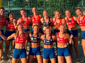 Norway's beach handball players were each fined 150 euros for wearing shorts rather than the required bikini bottoms in 2021.