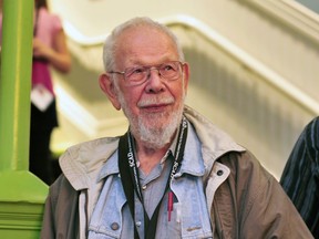 Cartoonist Al Jaffee at an event to honor veteran contributors to MAD Magazine on October 11, 2011.