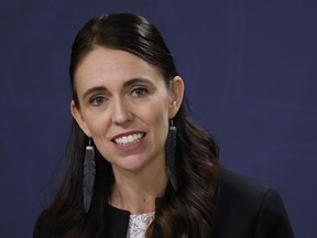 FILE - New Zealand Prime Minister Jacinda Ardern speaks during a joint press conference with Australia's Prime Minister Anthony Albanese in Sydney, Australia, July 8, 2022. New Zealand Prime Minister Chris Hipkins, who took over as leader from Ardern, announced Tuesday, April 4, 2023 he'd appointed Ardern as Special Envoy for the Christchurch Call.
