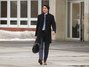 Prime Minister Justin Trudeau departs for Nassau, Bahamas, from Ottawa on Wednesday, Feb. 15, 2023. Prime Minister Justin Trudeau is in New York City to pitch America's movers and shakers on the virtues of Canada as a trade and investment partner.THE CANADIAN PRESS/Sean Kilpatrick