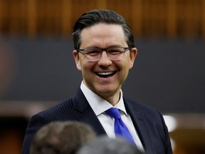 Conservative Leader Pierre Poilievre pictured in the House of Commons on April 26, 2023.