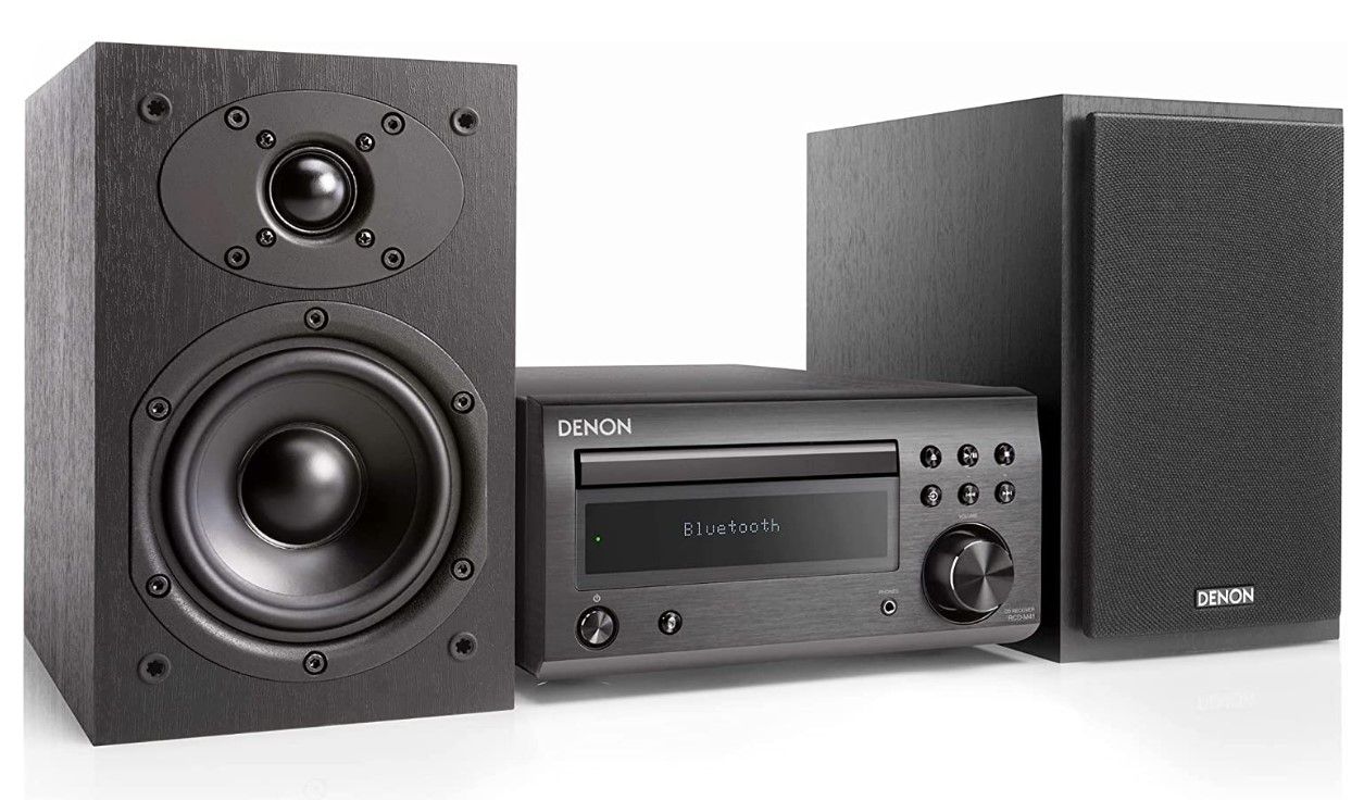 Denon Home Theater Mini Amplifier and Bookshelf Speaker Pair.