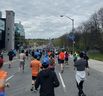A few kilometers into The Toronto Half Marathon.