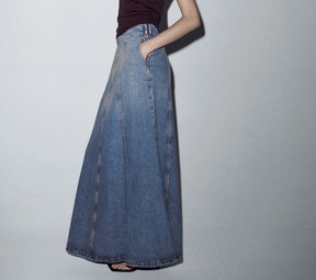 ZW Long Denim Skirt