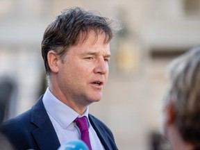 President of global affairs at Facebook Nick Clegg