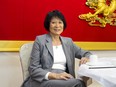 Olivia Chow at a restaurant in Toronto's Chinatown, where she announced her candidacy for the city's mayoral election, April 17, 2023.