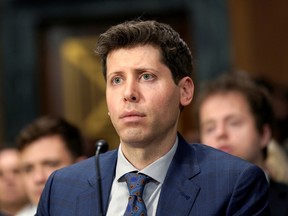 OpenAI CEO Sam Altman testifies before a Senate Judiciary Privacy, Technology & the Law Subcommittee hearing titled 'Oversight of A.I.: Rules for Artificial Intelligence' on Capitol Hill in Washington, May 16, 2023.