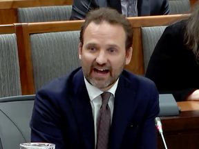 Sacha Trudeau testifies before the House of Commons ethics committee in Ottawa on Wednesday, May 3, 2023.