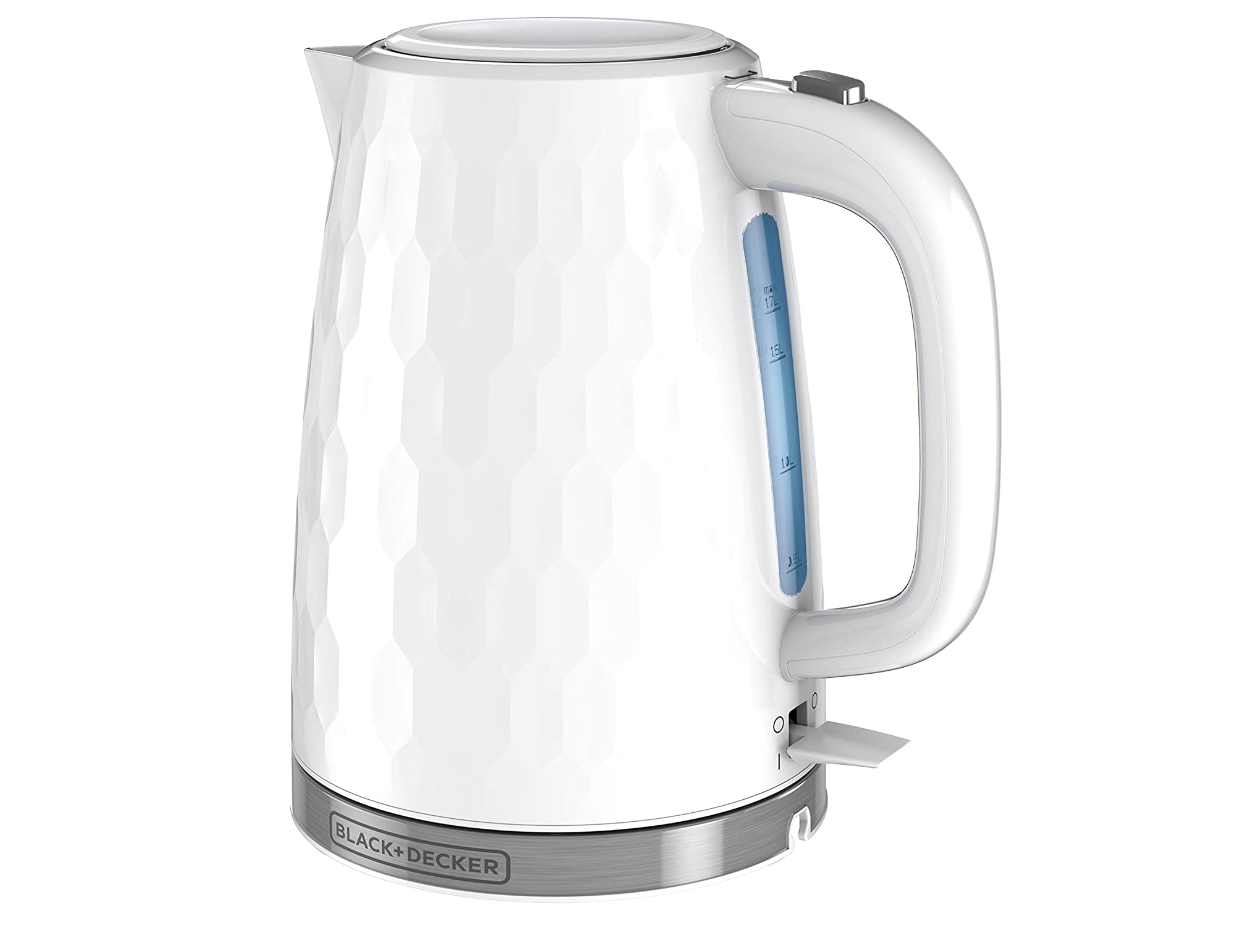 Black + Decker Honeycomb Collection Rapid Boil Electric Cordless Kettle