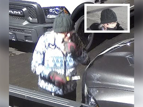 A suspect is responsible for keying and damaging nearly 400 vehicles at a Coquitlam car dealership, say RCMP. Photo by RCMP via Vancouver Sun