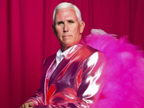 Fomer U.S. Vice President Mike Pence, depicted here as 'Mother Pence,' in an A.I. generated image.