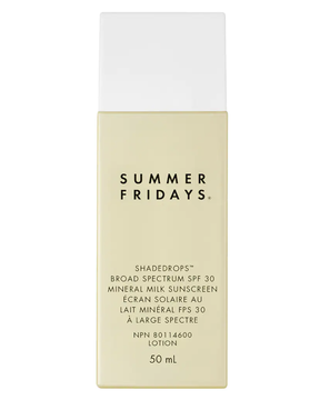 Summer Fridays ShadeDrops Broad Spectrum SPF 30 Mineral Milk Sunscreen