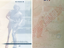 On the left, an image of Terry Fox. On the right, a man with a wheelbarrow. Only one has made it into the latest passport design as an appropriate symbol of Canada. 