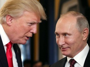 Then-U.S. President Donald Trump with Russia's President Vladimir Putin in 2017.