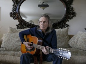 Canadian musician Gordon Lightfoot poses for a photo in his Toronto home on April 25, 2019.