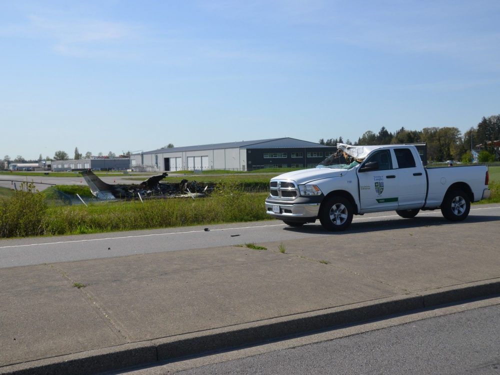 A Small Plane Crashed In B.C., After Hitting A Pickup Truck And Sending ...