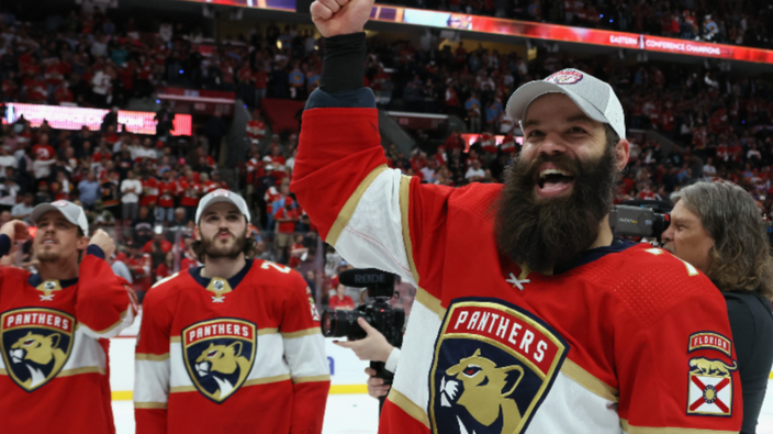 Florida Panthers embrace a new hockey superstition: playoff beard rub