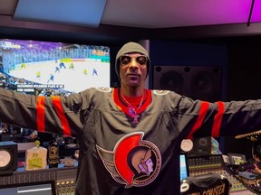 Snoop Dogg shouted out Canada's First Nations in his ongoing social media campaign to promote his bid to buy the NHL's Ottawa Senators. Snoop posted a video to Instagram in a recording studio and wearing an Ottawa Senators jersey.