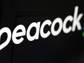 FILE - The logo for NBCUniversal's streaming service, Peacock, is displayed on a computer screen Jan. 16, 2020, in New York. The NFL is taking another big step toward streaming by putting one of its playoff football games exclusively on a digital platform for the first time. The league and NBCUniversal announced Monday, May 15, 2023, that the Saturday night game on Wild Card weekend will be on Peacock.