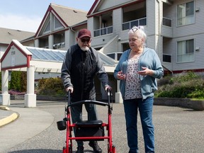 Linda de Gonzalez and Rodney Hill received letters from their landlord threatening to sell the strata units they rent unless they agree to a rent increase, one that they and many others in their building can't afford.