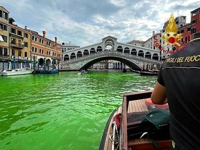 Green water as seen in Venice