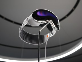 The Apple Vision Pro headset