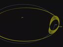 Kamoʻoalewa(여기에 표시됨)와 마찬가지로 새로 발견된 준달은 태양 주위를 공전하며 지구와 항상 함께합니다.