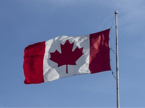 A Canadian flag.