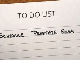 reminder note to have prostate exam