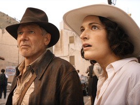 Harrison Ford and Phoebe Waller-Bridge in Indiana Jones and the Dial of Destiny