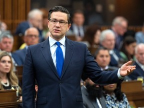 Conservative Leader Pierre Poilievre in the House of Commons.