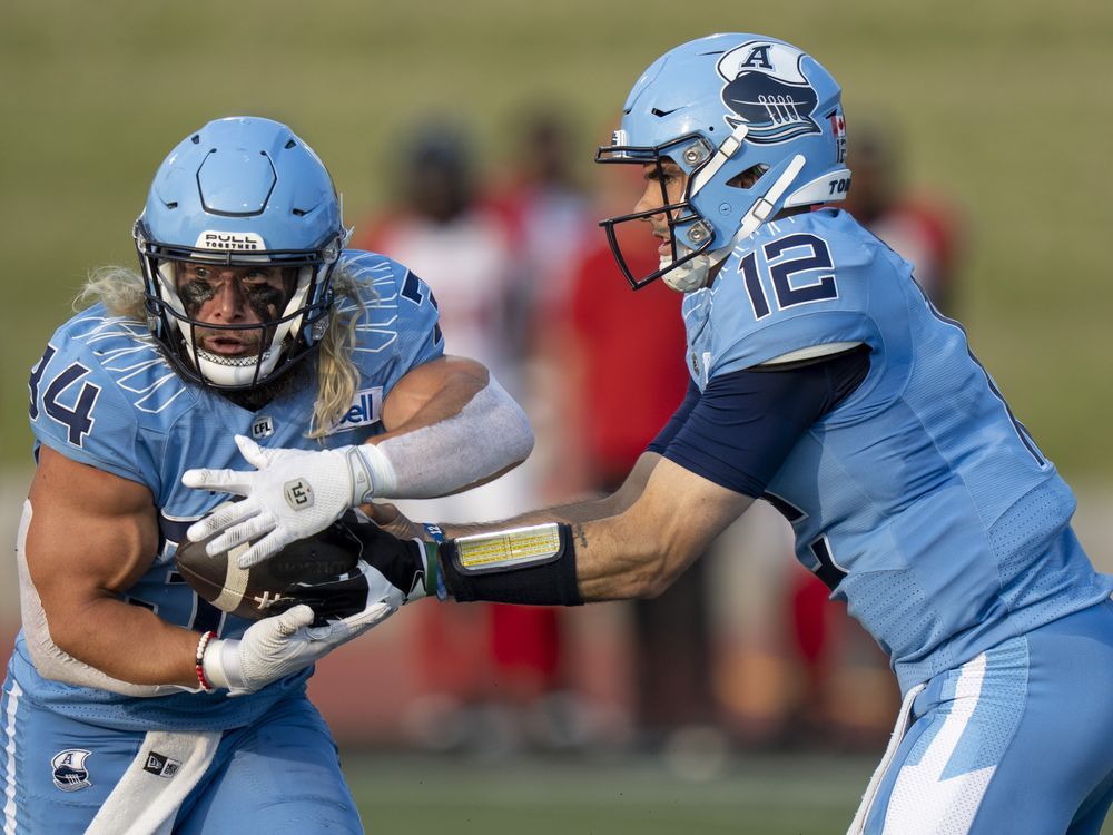 CFL's Toronto Argonauts Unveil Light Blue Helmets; New Uniforms