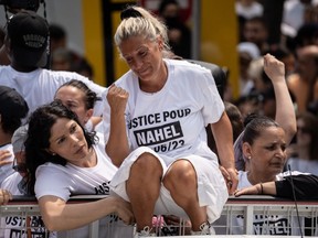Mounia, mother of the French teenager killed by police