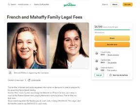 The GoFundMe page