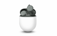 Google Pixel Buds A-Series in Olive.