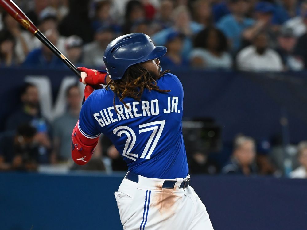 Blue Jays' Vladimir Guerrero Jr. homers three times vs. Nationals