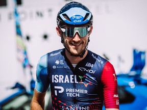 Cyclist Derek Gee is shown in this undated handout photo. Israel-Premier Tech announced that the 25-year-old from Ottawa has signed a new contract that will keep him with the cycling team through 2028.